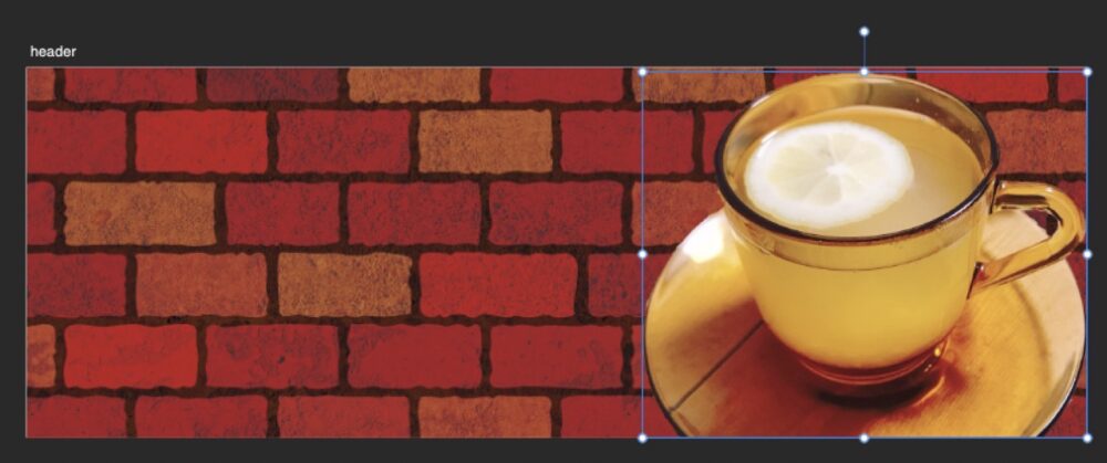 移動ツールで画像を調整した後