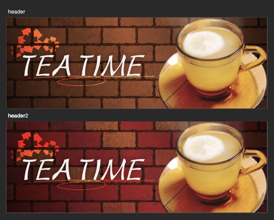 アートボードを2つ使ってデザインを比較